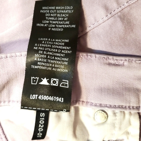 ⭐️ BUFFALO AUBREY HIGH RISE STRETCH ANKLE GRAZER PURPLE PASTEL JEANS SZ6 - Picture 8 of 8